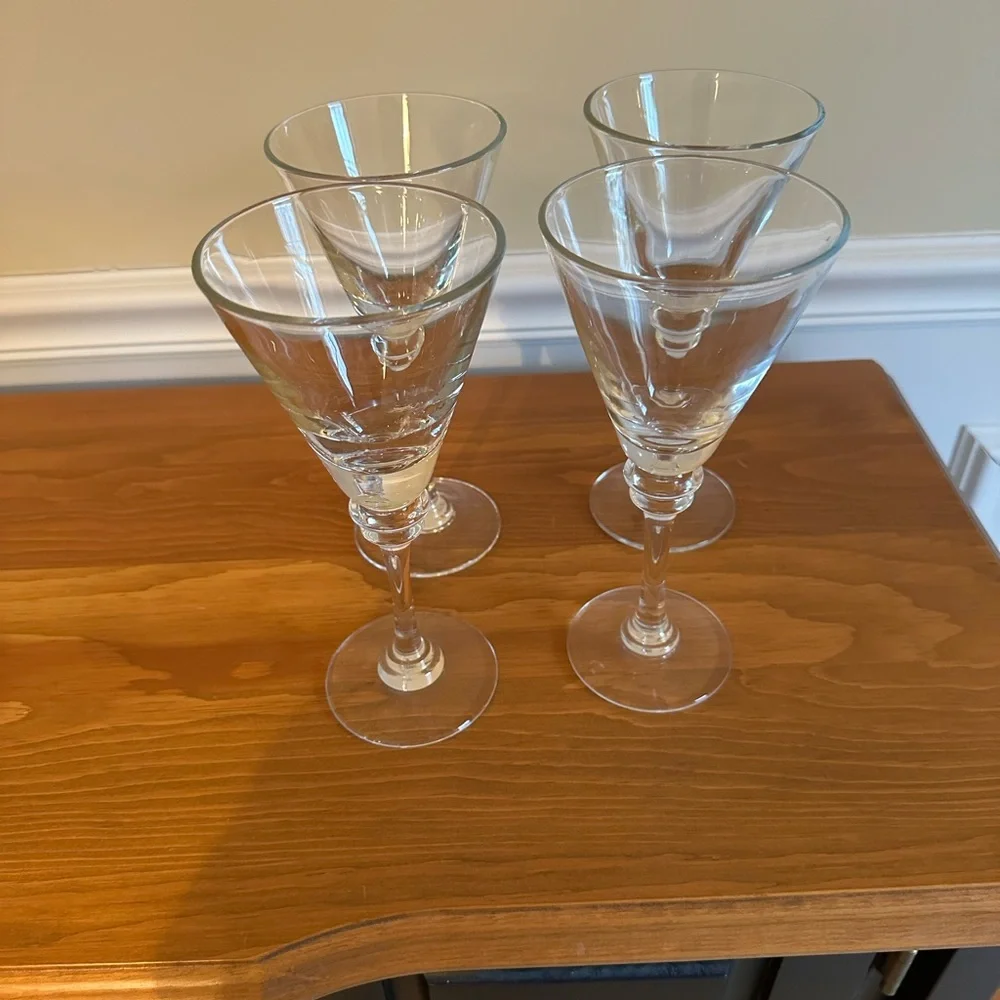 Pottery Barn Wine Glasses-Set of Four